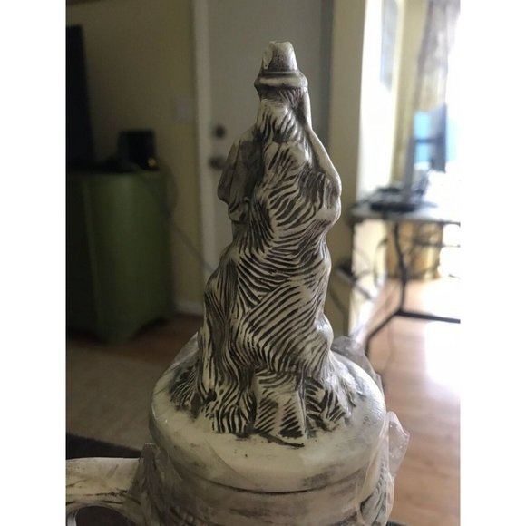 Handmade Beer Stein Mug w/  Friends and Dog drinking - unique - Picture 5 of 8